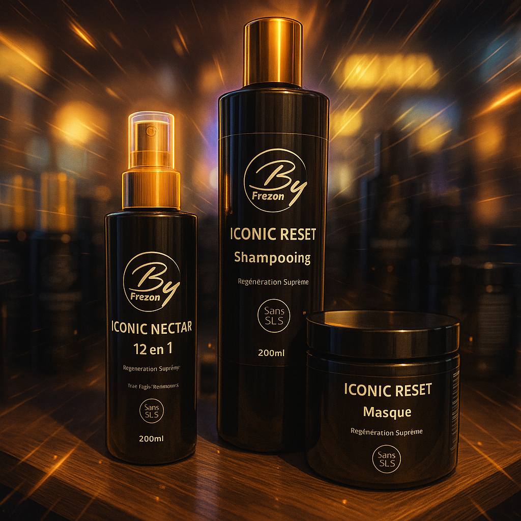 By FREZON – Trio Iconic Supreme : Shampoing, Masque & Nectar de Luxe sans SLS (250 ml + 250 ml + 200 ml)