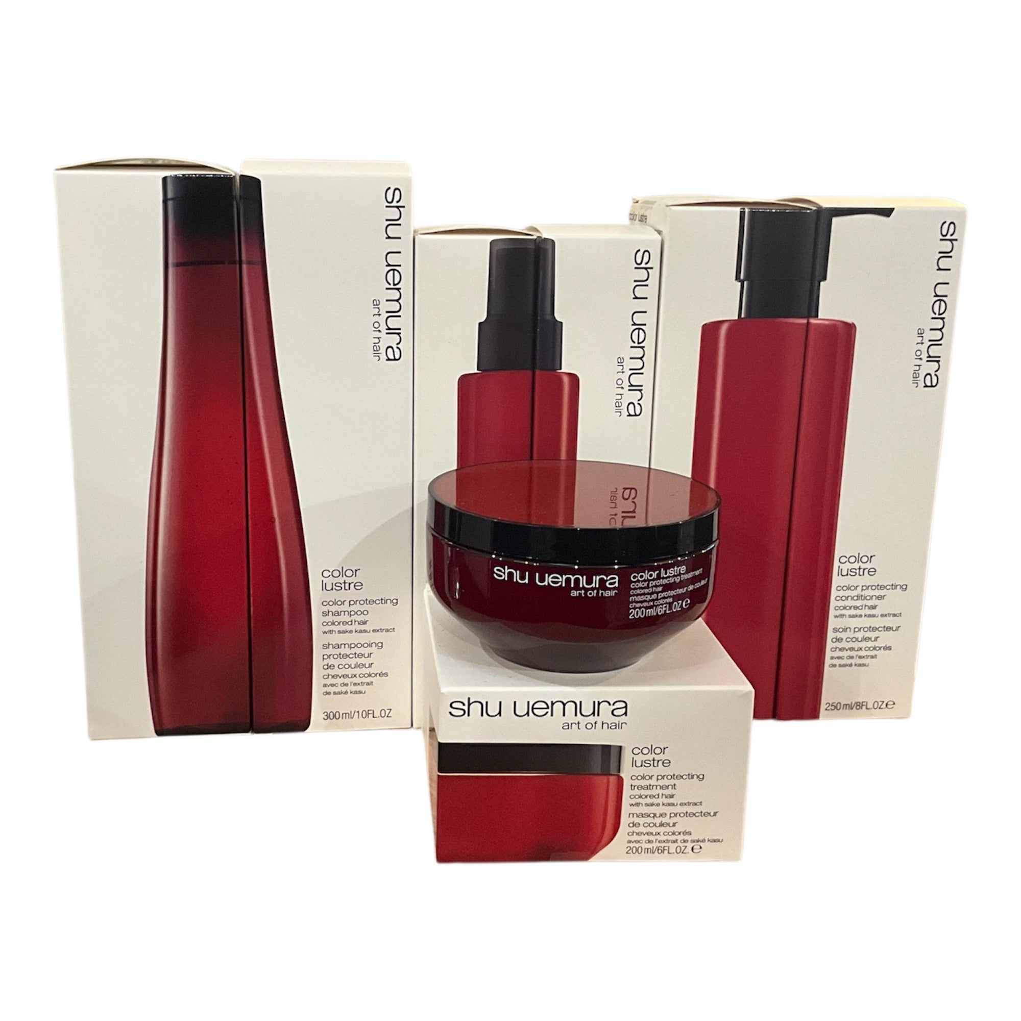 Coffret Color Lustre – Routine Complète Cheveux Colorés (Shampoing + Spray + Conditioner + Masque)