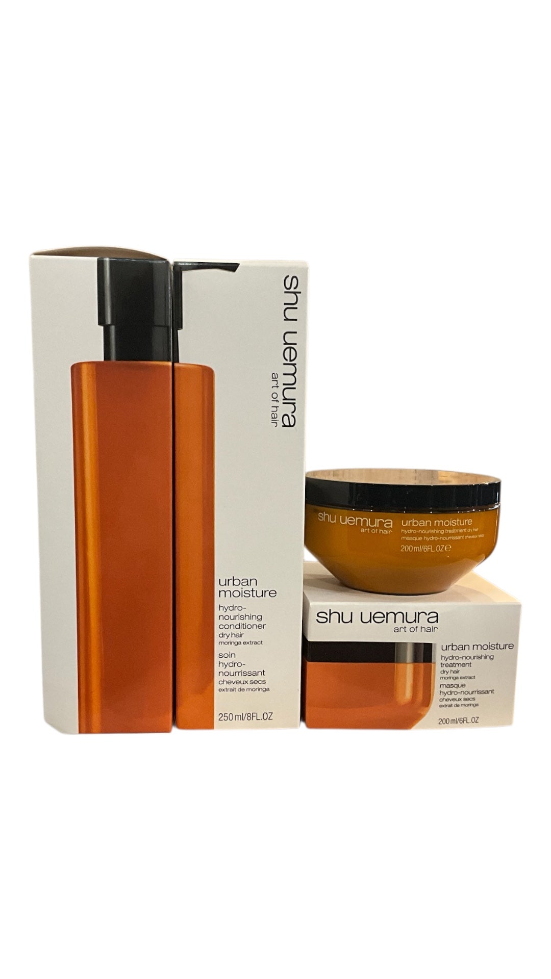Coffret Urban Moisture – Soin Hydratant Cheveux Secs : Conditioner 250 ml & Masque 200 ml