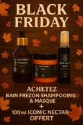 BLACK FRIDAY – Gamme Bain FREZON : Shampooing 250 ml + Masque 250 ml • Iconic Nectar 100 ml OFFERT